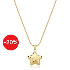 Sagapo SSE18 collana donna acciaio oro stella Stellar chic regolabile