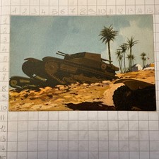 Cartolina Collezione Battaglione Carri D’assalto Della Tripolitania Dis. Ferrari