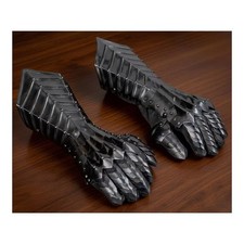 Guanti in acciaio nero