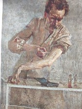 Stampa Originale Di L'eroe Giuseppe Amisani