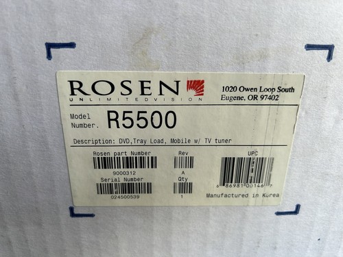 Rosen r5500 lettore dvd mobile - lettore,