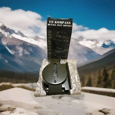 	 BUSSOLA In Metallo Con Lente Puntatore Mil-tec US KOMPASS