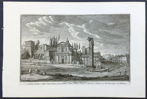 Stampa antica giuseppe vasi - giuseppe,