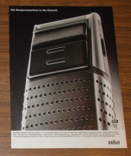 Rara pubblicità braun - pubblicità, micron