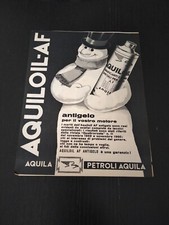 1961 AQUILOIL AF PETROLI AQUILA OLIO MOTORE PUBBLICITA EPOCA VINTAGE AD ANNI 60