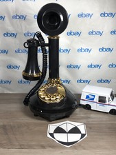 Telefono vintage nero retrò a