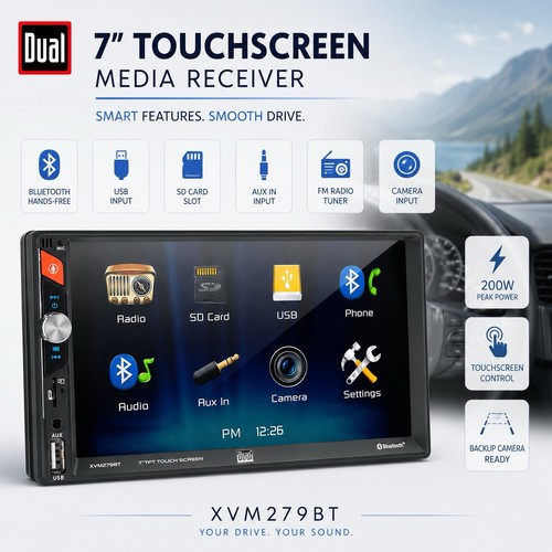 Autoradio doppio xvm279bt - autoradio, 7”