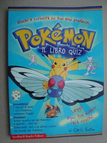 Pokemon libro dei quiz - pokemon,