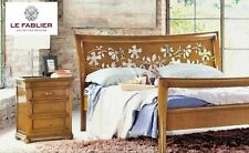 LE FABLIER - COMODINO FINITURA CLASSICA FIORI DI PESCO (L57xP36xH65) cm