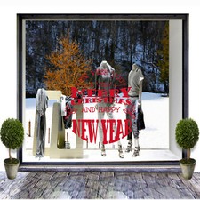 vetrofanie natale adesivo