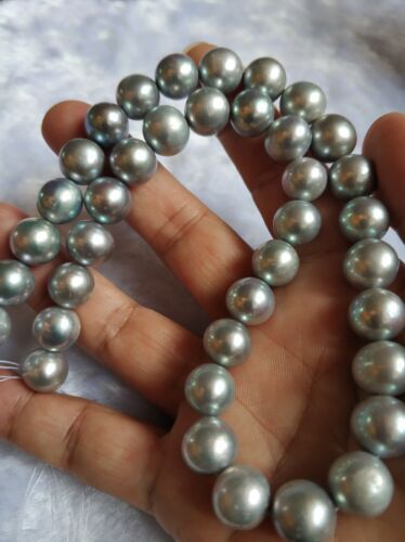 Collana perle grigie aaa - collana,