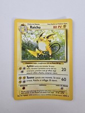 Pokemon Raichu 14/102 Set Base Rara Holo Carta Buone Condizioni Ita Anno 1999