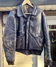 Giacca Moto Vintage Schott Bros Volo Uomo Pelle Marrone