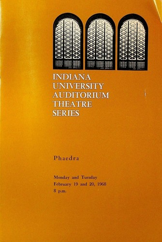 Phaedra playbill february - playbill, 1968