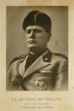 BENITO MUSSOLINI IL DUCE 1936  Foto su cartoncino fotografico.