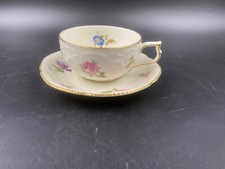 Tazza tazzina tè caffè porcellana Rosenthal Sanssouci avorio rilievo oro