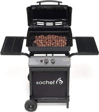 SM BARBECUE BARBEQUE PEPITO BBQ GAS COTTURA PIETRA LAVICA 2 FUOCHI G20723 22023