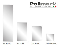 Specchio Acrilico in PMMA 3 mm Infrangibile Resistente Urti Graffi Varie Misure