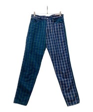 EVISU Pantalone denim a quadri