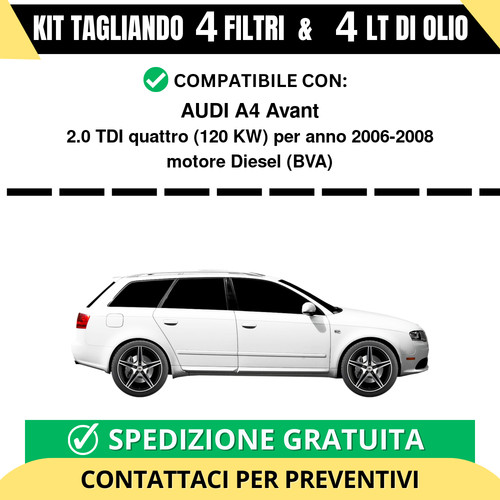 Tagliando per audi avant - per, a4