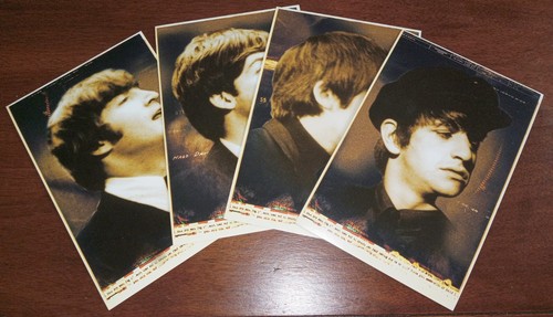 Cartoline the beatles hard - beatles,