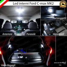 KIT LED INTERNI ABITACOLO FORD C-MAX MK2 COMPLETO CANBUS 6000K BIANCO GHIACCIO