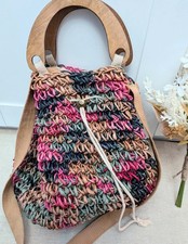 Borsa secchiello crochet - borsa,
