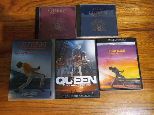 Queen dvd lot live at - dvd/cd,