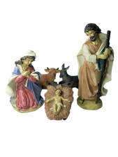 Natività Stile Classico 25 Cm - Sacra Famiglia 5 Pz - Pastori per Presepe