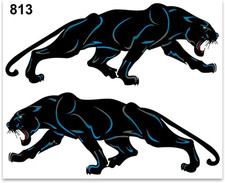 - 813 - Adesivi Sticker Pantera, 14 X 16 Cm