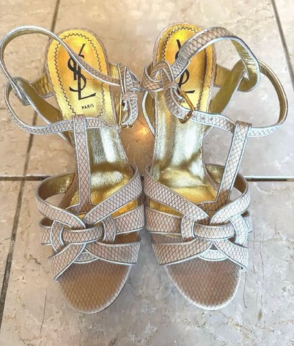 Sandalo ysl omaggio pelle - sandalo, in
