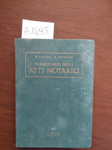 Formulario degli atti notarili