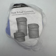 Tupperware Fresh N Cool Small 470 ml contenitore lavanda 5056A-1 NOS