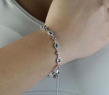 Bracciale tennis donna argento