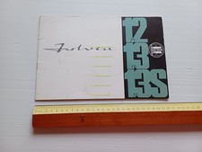 Lancia Fulvia Coupè 1.2 - 1.3 - 1.3 S 1969 depliant italiano originale