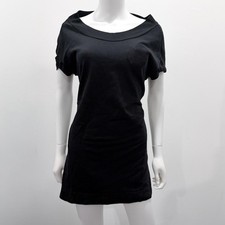 Mini abito t-shirt nero