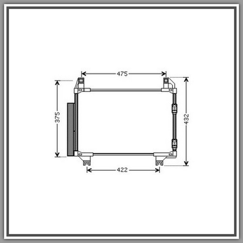 Condensatore toyota - condensatore,