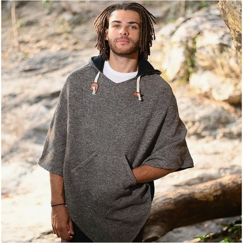 Poncho virblatt abajo doppio - poncho,
