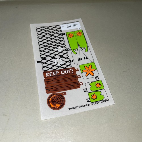 Lego scooby doo foglio - foglio, adesivo