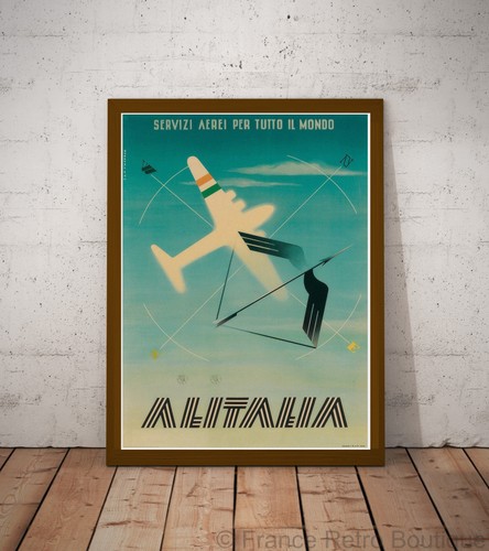 Poster affiche alitalia - poster-affiche,