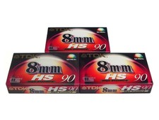 3 x TDK Video8 videocamera