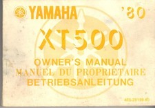 YAMAHA XT500 XT500G 1980
