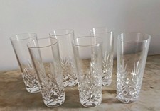 Servizio 6 bicchieri in cristallo 