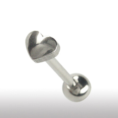 Piercing cuore lingue asta