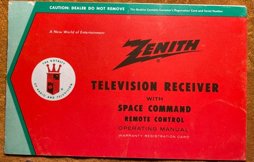 Zenith ricevitore telaio - tv,