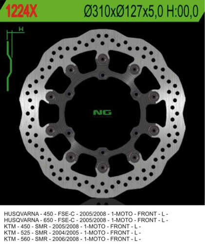 Disco freno anteriore ktm - ng,