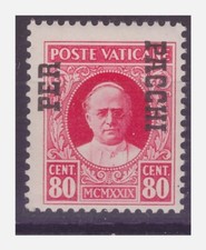 VATICANO - 1931  PACCHI  80 CENTESIMI - SOPRASTAMPA SPOSTATA  NUOVO ** MNH