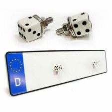 Viti targa - cubi bianchi -