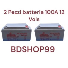 KIT 2 BATTERIA  100AH 12V GEL