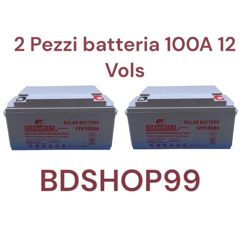 Kit batteria 100ah 12v gel - 2,